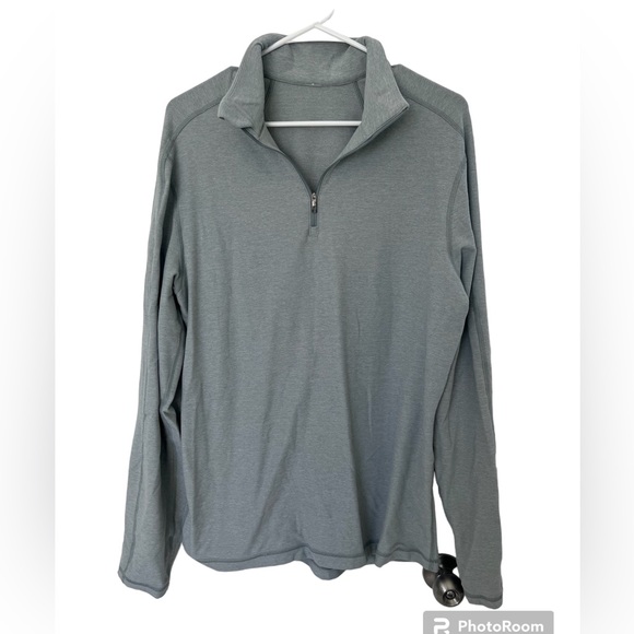 lululemon athletica Other - Lululemon Men’s Quarter Zip Long Sleeve Shirt, Size Large, Blue Grey
